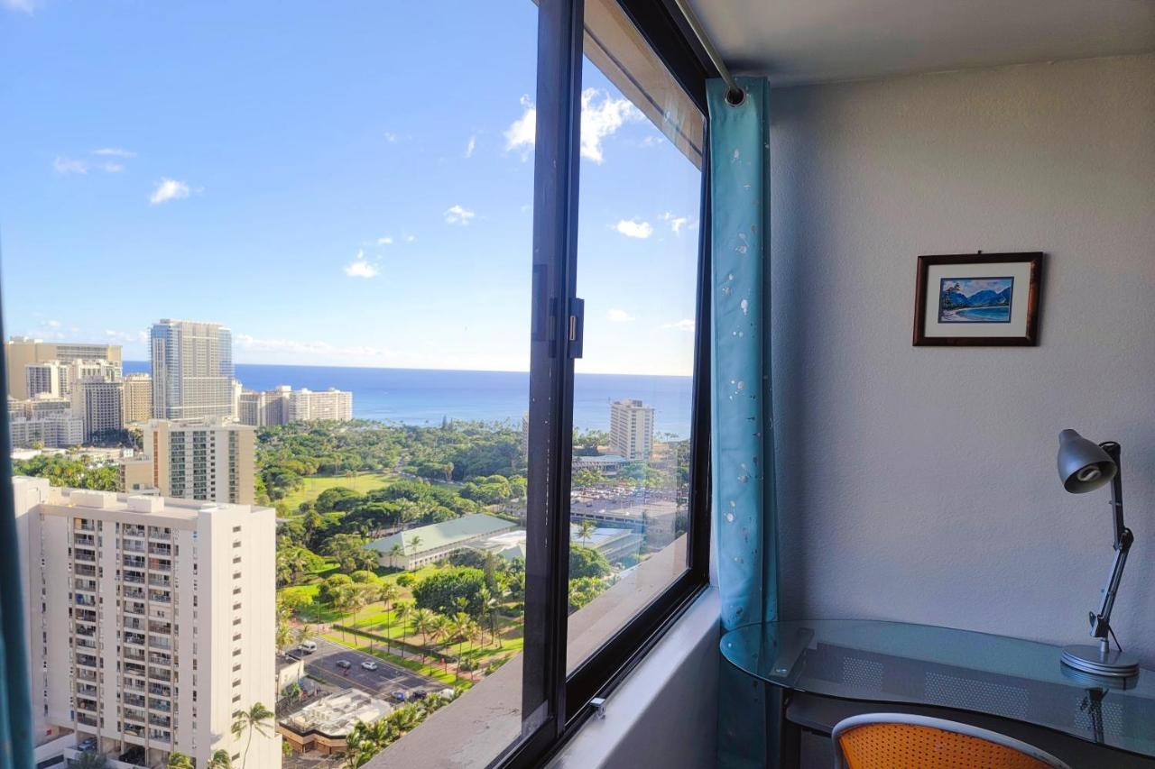 Waikiki Condo High Floor Views Beaches Convention Center Honolulu Ngoại thất bức ảnh